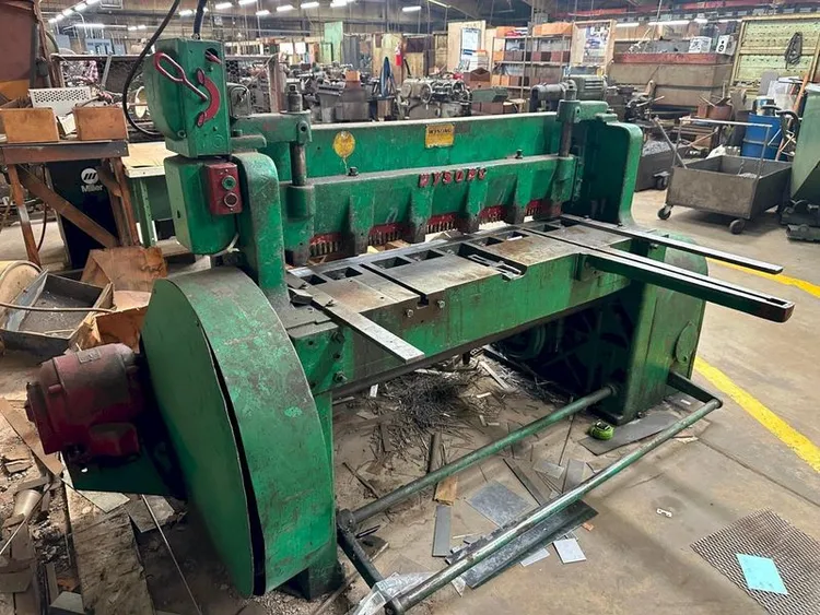 Used WYSONG 1048 Power Squaring Shears (Gauge) Ohio US | Yoder Brothers machinery #1389537
