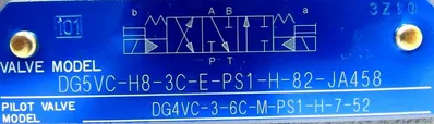 NEW TOKIMEC DG5VC-H8-3C-E-PS1-H-82-JA458 HYDRAULIC VALVE DG5VCH83CEPS1H82JA458