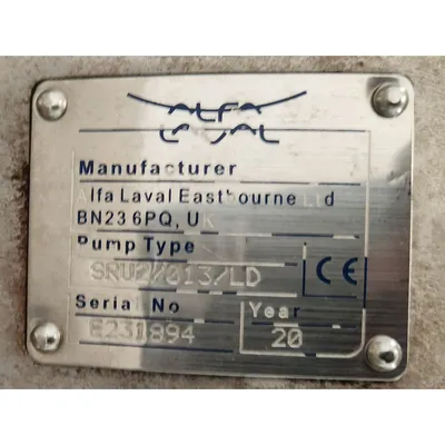 NEW ALFA LAVAL INC SRU2/013/LD