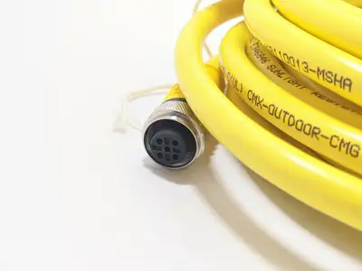 USED TURCK EUROFAST M12 5 PIN FEMALE STRAIGHT 10M CORDSET U-4