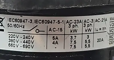 kraus & Naimer CH10B.USM1338 Rotary Switch 20A 600V A.C. (BIN3.4.4)