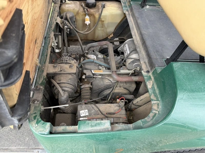 (1) 2015 E-Z-Go golf cart with a Kawasaki gas engine, includes Club canopy and ball washer, fold-dow...
