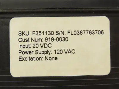 Simpson F3511030 Model F35 20VDC Digital Panel Meter 120 VAC Power Supply
