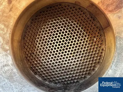 USED Atlas Industrial Manufacturing 2,122 Sq Ft Atlas Heat Exchanger, 316L S/S, 102/102#
