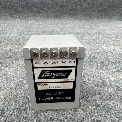 Used ACOPIAN 24E860 AC/DC Power Supplies California US | Davliegogo LLC #1705900