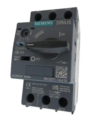 NEW SIEMENS 3RV2011-1AA10 CIRCUIT BREAKER 3RV20111AA10