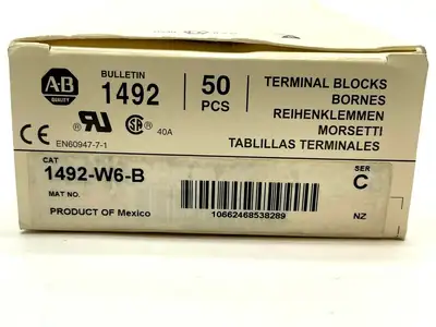 New | in-Stock Allen-Bradley 1492-W6-B Terminal Blocks Michigan US | Maverick Industrial Sales #1394468