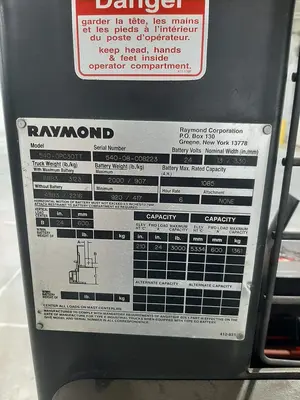 USED 2008 RAYMOND 540 OPC30TT ORDER PICKER
