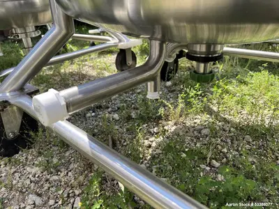 Used Precision Stainless Vertical Stainless Steel Jacketed Tank – With Casters