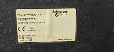 Telemecanique TSXDET3232 32-Point 24 VDC Fast lsolated Input Module (BIN535)