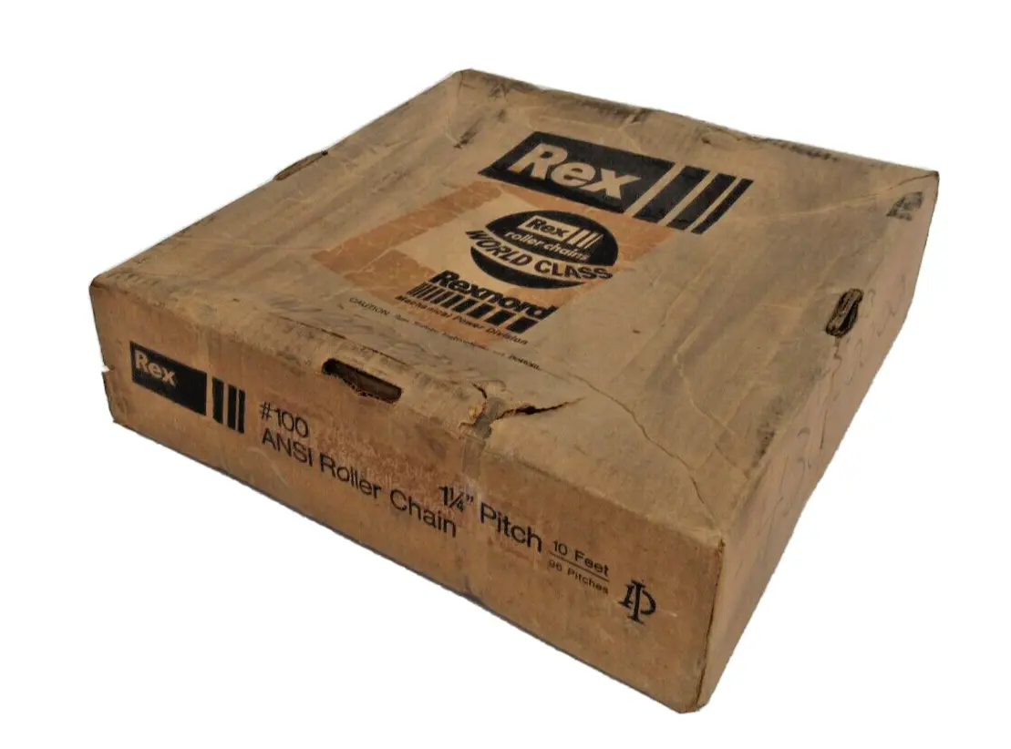 NEW REXNORD 100 ANSI ROLLER CHAIN 10' 1-1/4" PITCH