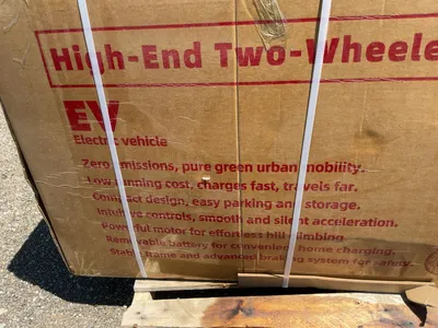 New SDLANCH EV Electric Scooter, Battery Operated, Steel Frame, Painted Plastic Shell, LED Running L...