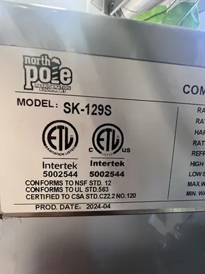 New | in-Stock NORTH POLE _UNKNOWN_ Ice Machines Florida US | BAM Discount Restaurant Equipment #1283799