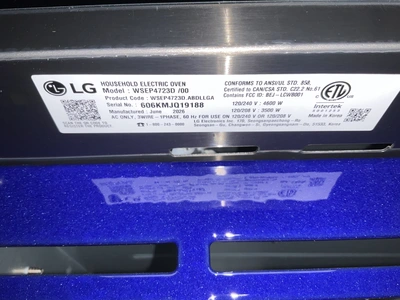 Used LG WSEP4723D Commercial Ranges Michigan US | Miedema Asset Management Group #1578811