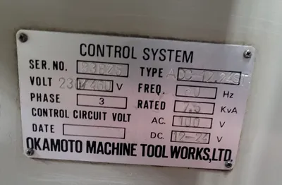 2005 OKAMOTO ACC-12-24ST Grinders, Surface | Machinery Central (16)