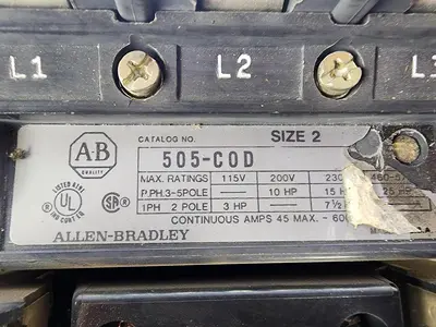 USED ALLEN-BRADLEY 505-C0D