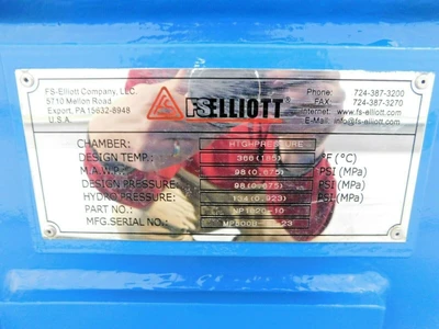 New | in-Stock FS ELLIOTT P500-600 Centrifugal Air Compressors Ohio US | Equipment Recovery Corp. #1331439