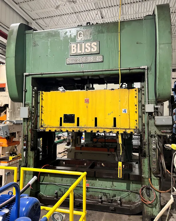 Used BLISS BLISS SC2-200-96-42 PRESS Straight Side Presses | Alma Machinery #898764