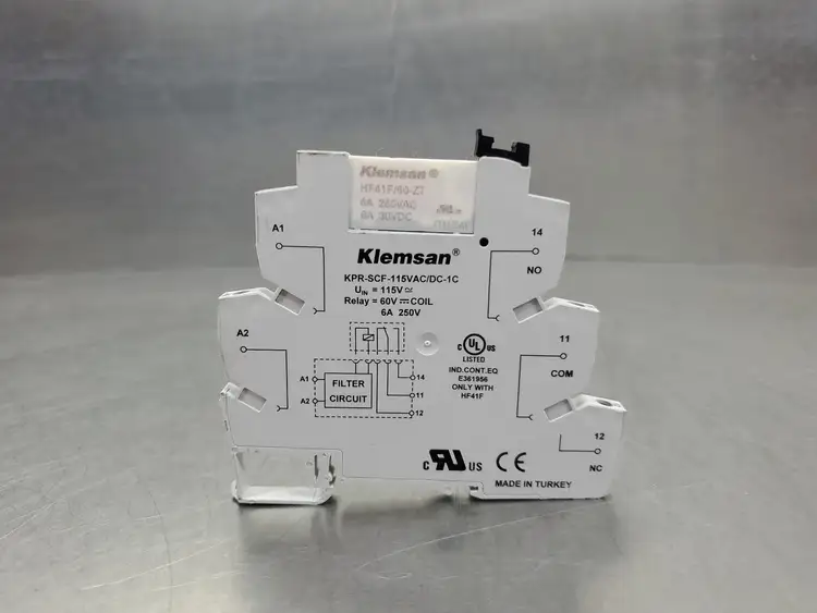 Used Klemsan KPR-SCF-115VAC/DC-1C Relays & Switches | Palmetto Automation #1150730