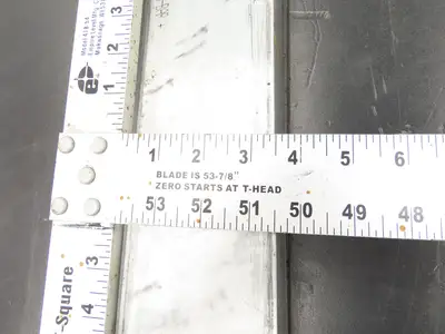 Hydro 6061-T6511 Aluminum Rectangle Bar Stock 3"x 3-1/2"x 104"L 105Lb