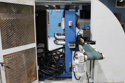 Friulmac Randomat Multirex End Matcher, with Stackable Spindles for Fast Change-Over