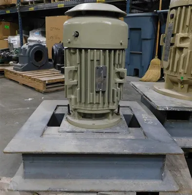 10 HP 3520 RPM GE Vertical Motor 5KS215XAE5721B L215LP10 Frame 460V EOK Rebuilt