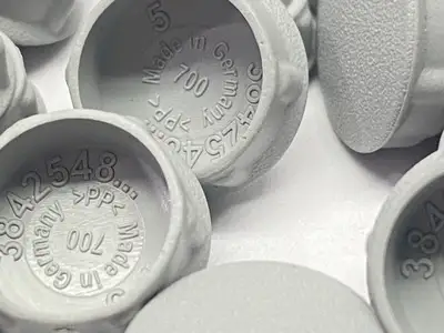 USED BOSCH REXROTH COVER CAP CAP D12 GREY LOT OF 100