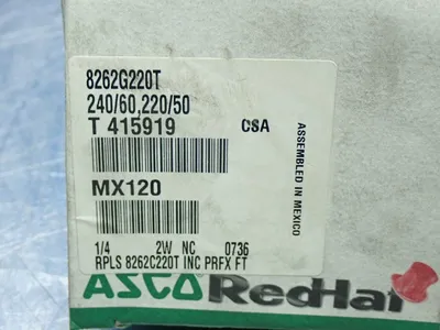 NEW ASCO 8262G220T