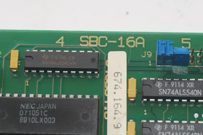AGIE USA SBC-16 A PC BOARD SBC16A