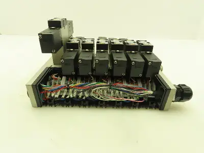 SMC VV5FS2 Plug-In 7-Station Manifold Control Unit VFS2000 Solenoid Valve Bank
