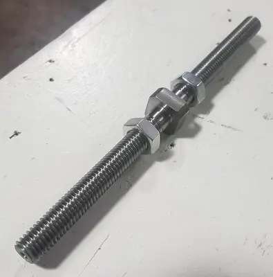 Pistorius Opposed L/R Threaded Adjustment Rod, with Jam Nuts