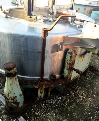 Robatel ETS-1500 perforate basket centrifuge, 316SS.