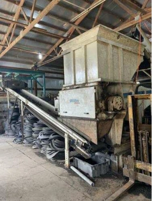 USED VECOPLAN 100HP 100HP VECOPLAN SINGLE SHAFT SHREDDER