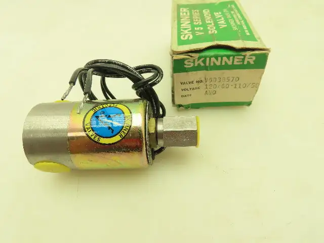 Honeywell Skinner V5D38570 Solenoid Valve 3-Way NC 120V 75 PSI 1/4" NPT