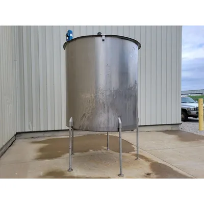 Used 750 Gallon Stainless Steel Jacketed Mixing Tank