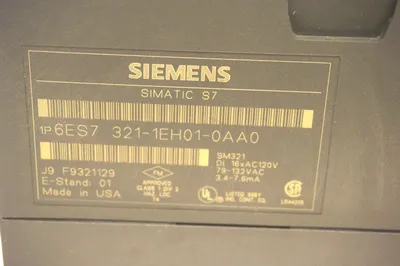 SIEMENS 6ES7-321-1EH01-0AA0 INPUT MODULE 6ES73211EH010AA0