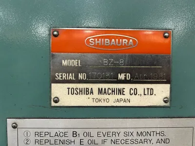 USED 1981 TOSHIBA SHIBAURA BZ-8