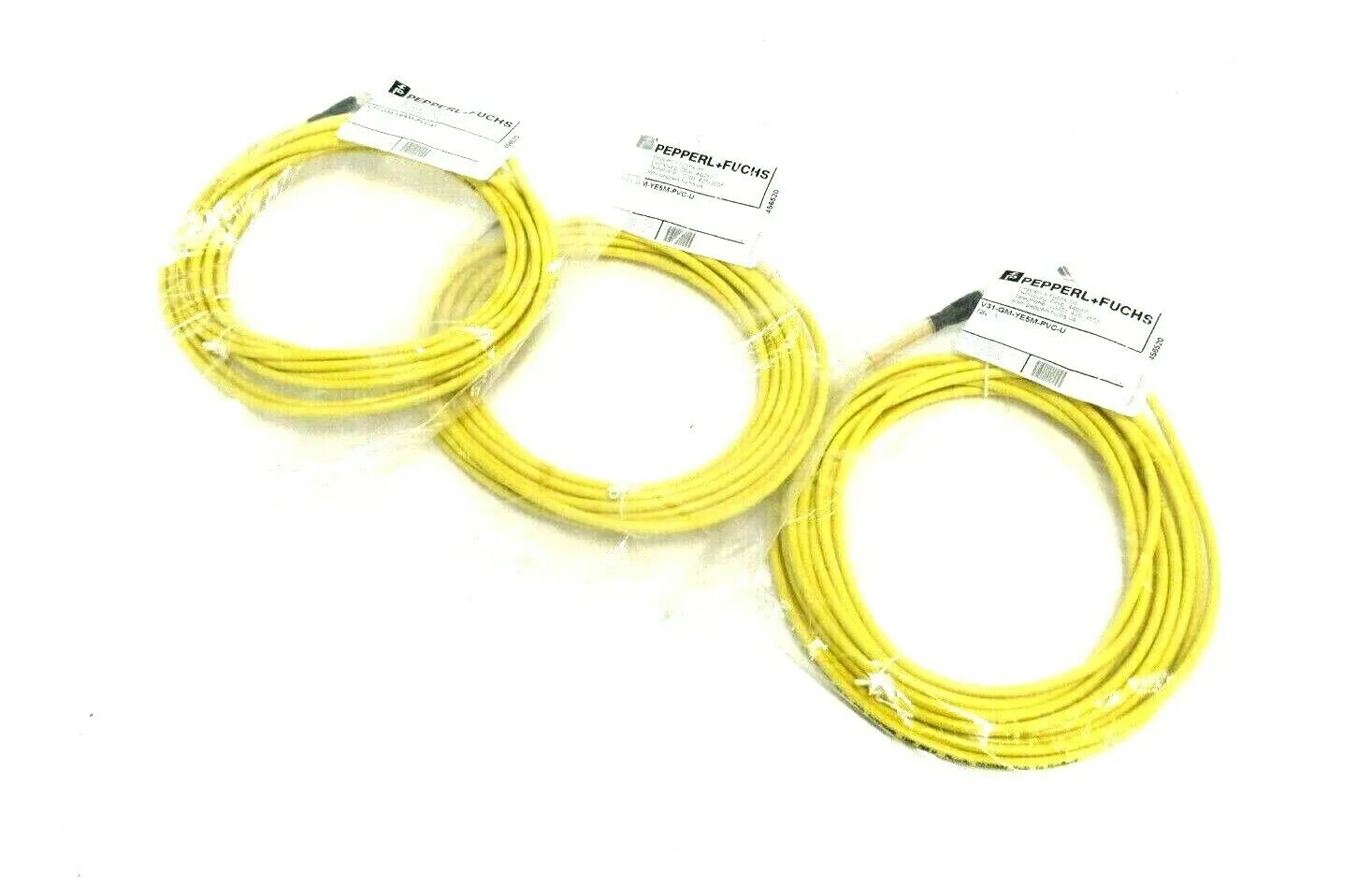NEW LOT OF 3 PEPPERL+FUCHS V31-GM-YE5M-PVC-U CORDSET V31GMYE5MPVCU