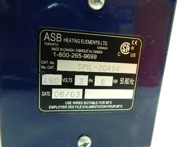 NEW ASB HEATING ELEMENTS LTD. SPIL-20494
