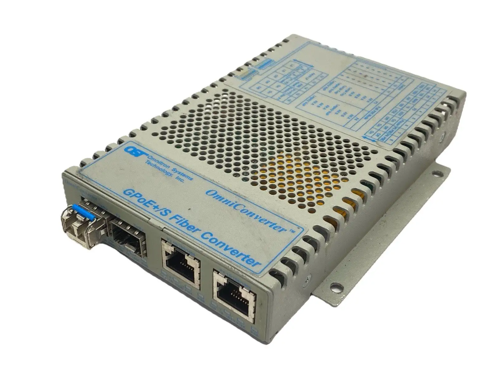 9439-1-21W | Omnitron Systems  OmniConverter GPoE+/S FIber Converter Module - Used