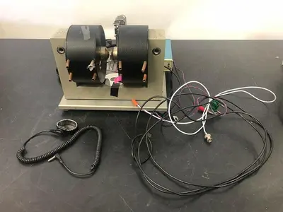 LAKE SHORE Electromagnets on stand with 2.5''thick x5.5'' dia  WITH 110 CURRENT