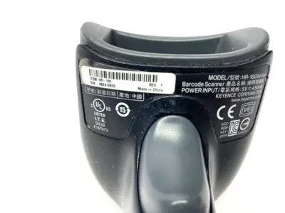 Used KEYENCE Rev. H Handheld Barcode Reader w/ HR-1C3RC & Flexible Arm Stand Barcode Scanners Michigan US | Maverick Industrial Sales #1389799