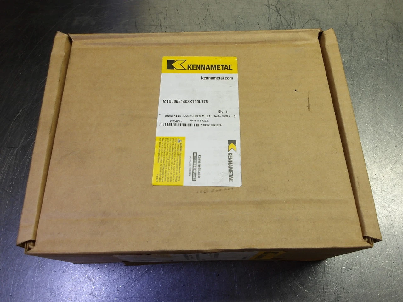 Kennametal 3" Indexable Facemill 1" Arbor M1D300E1408S100L175 (LOC2039A)