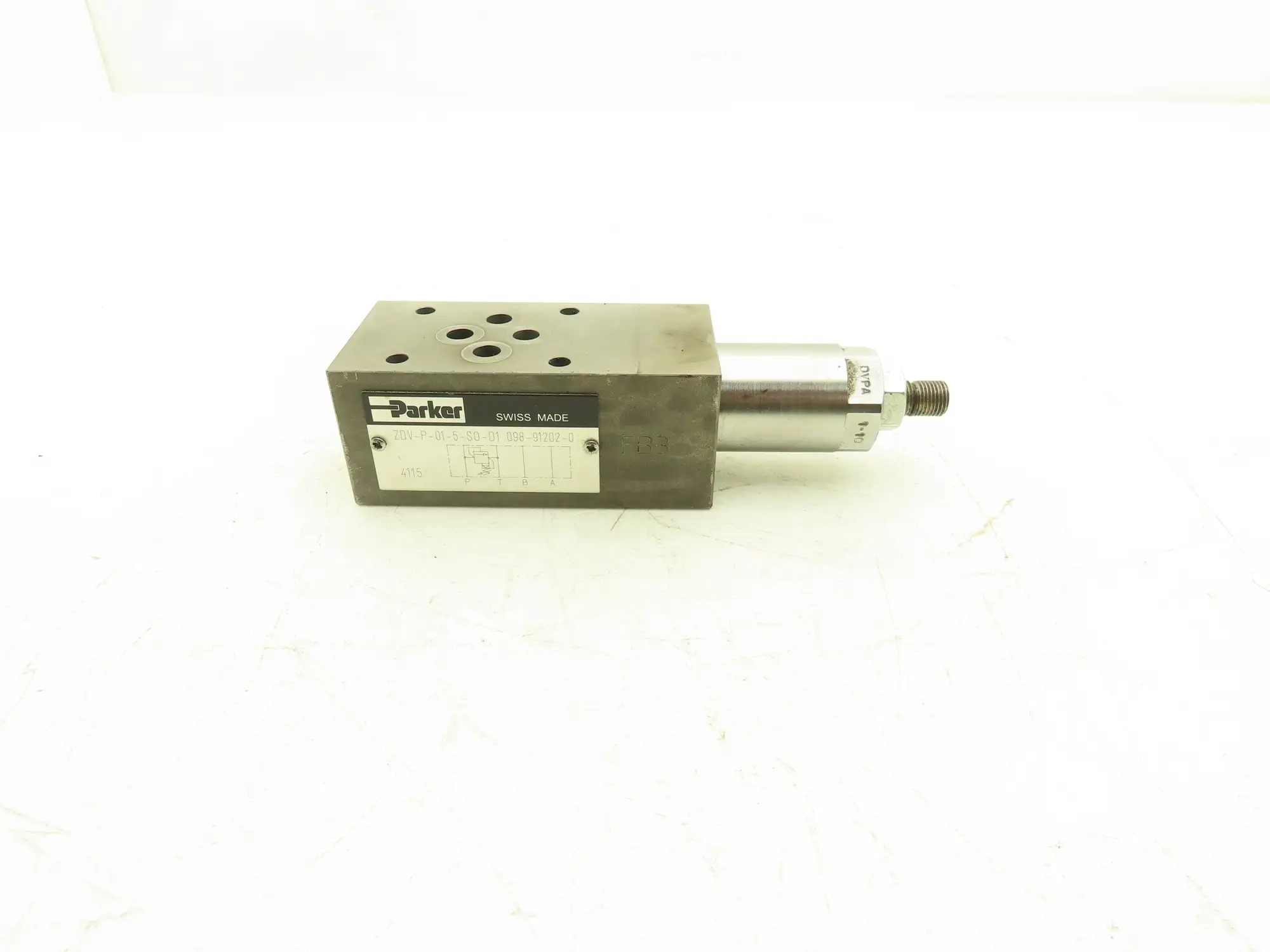 Parker ZDV-P-01-5-S0-D1 Hydraulic Pressure Relief Sandwich Valve 098-91202-0