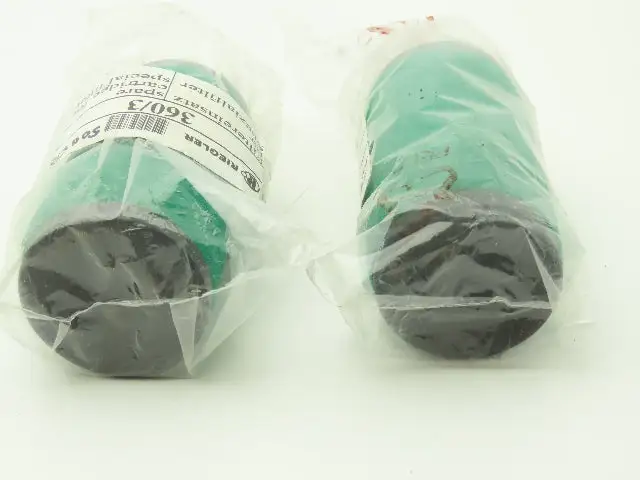 Riegler 360/3 Compressed Air Filter Element 1/2" Green  Lot of 2