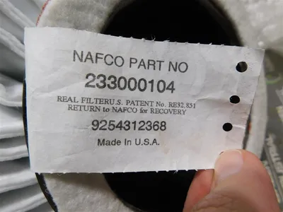 Nafco 233000104 Radial Fin Element 10 Micron Polyester Media Steel Core New