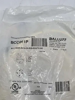 New | in-Stock BALLUFF BALLUFF BCC061P Cable & Wire | ND Industrial Surplus #1214159