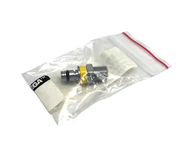 FT-MC24-02-K2 | Omega  Chrome-Plated Brass Quick Coupling Insert, Yellow, 1/8" NPT - New