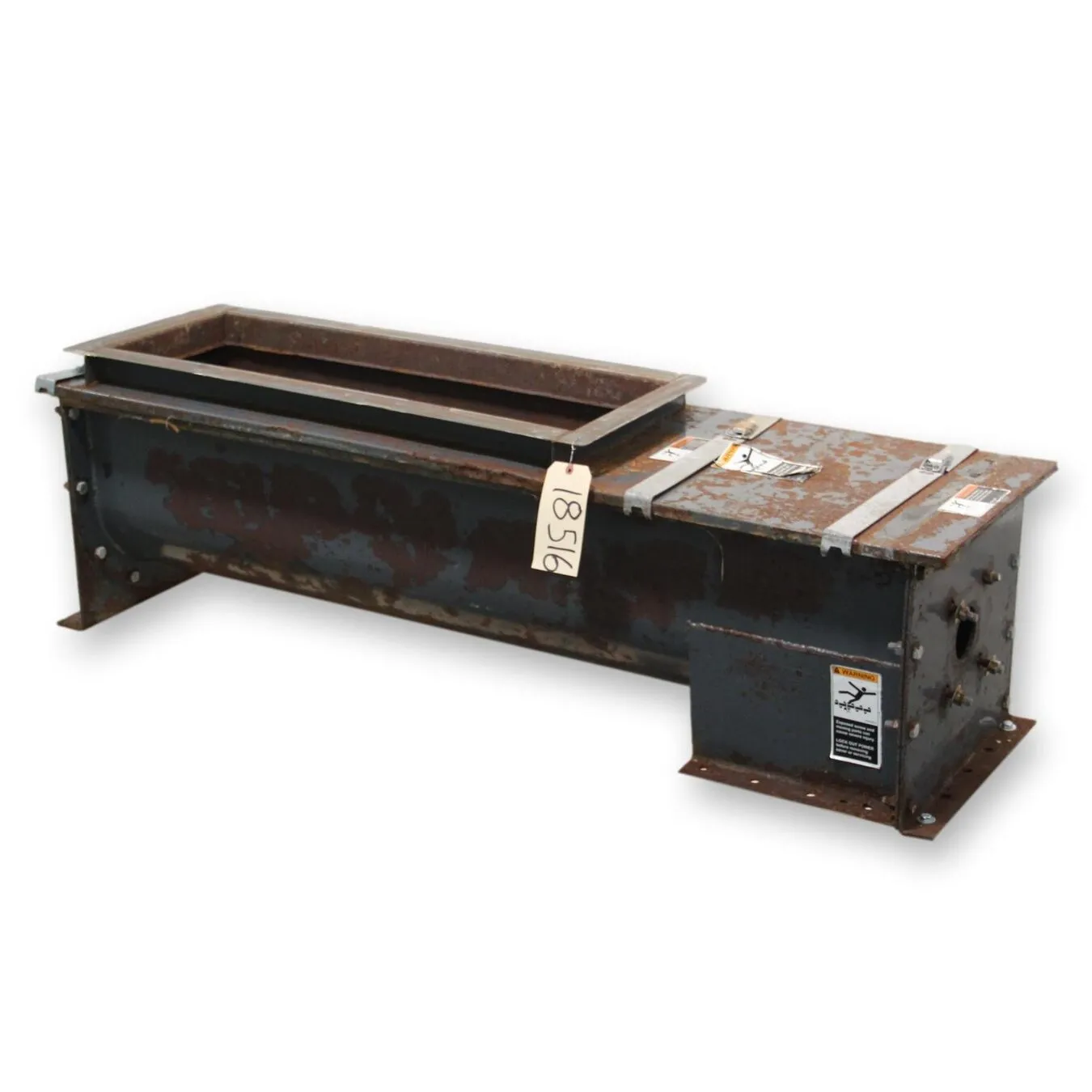 Used 12" Dia. X 5' long Carbon Steel Screw Auger Feeder [PART]