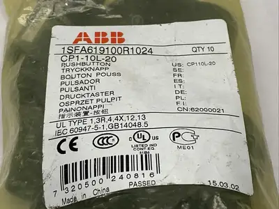 New | in-Stock ABB CP1-10L-20,1SFA619100R1024 Relays & Switches Michigan US | Maverick Industrial Sales #1460982